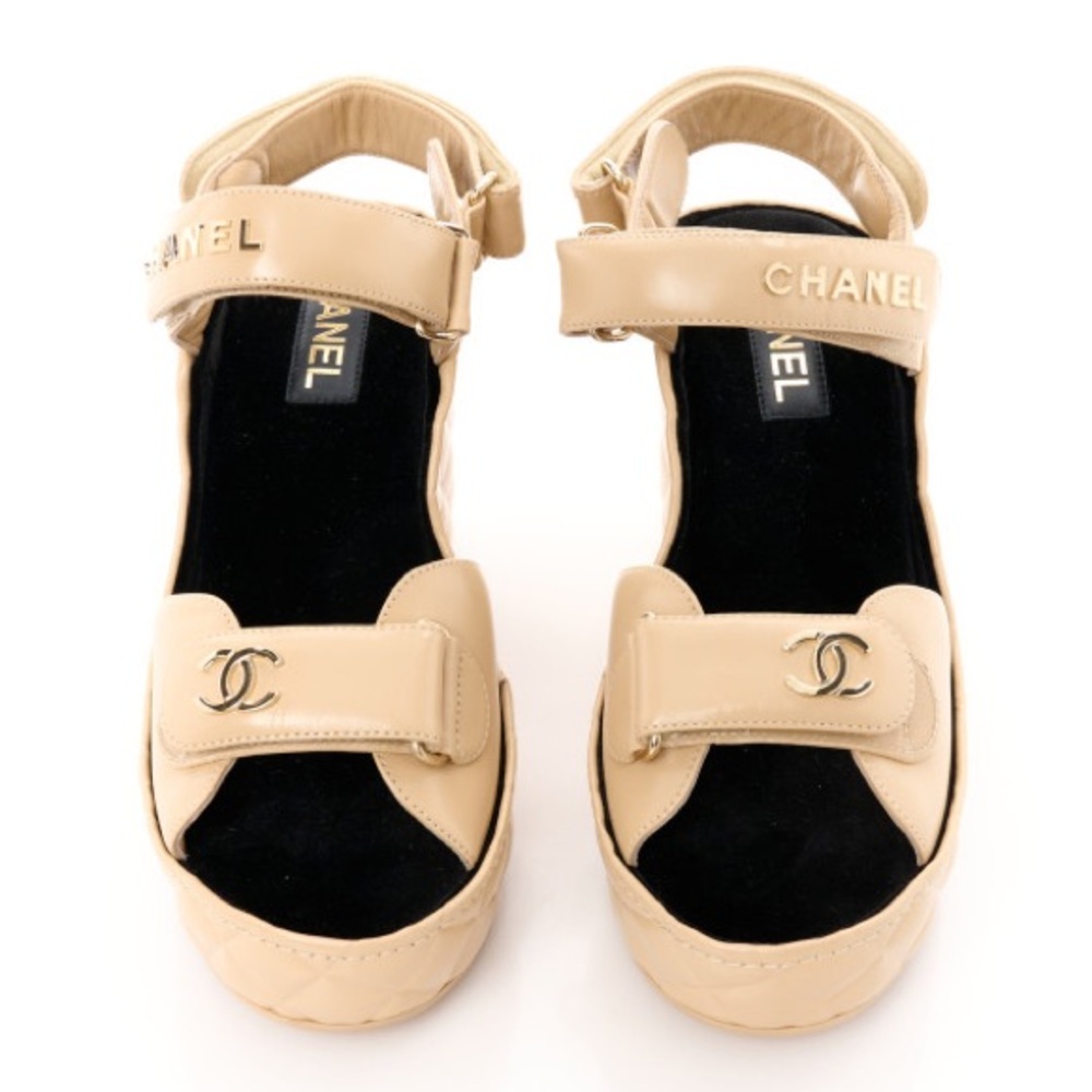 Chanel Beige Women's Sandals